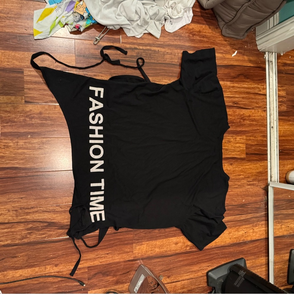Others Follow Black Graphic Men's Shirt
